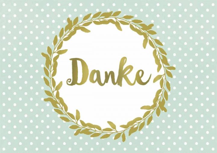 Grußkarte &quot;danke&quot; innen Grusskarten Danke