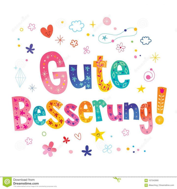 Gute Besserung - Erhalten Sie Brunnen Bald Auf Deutsch in Gute