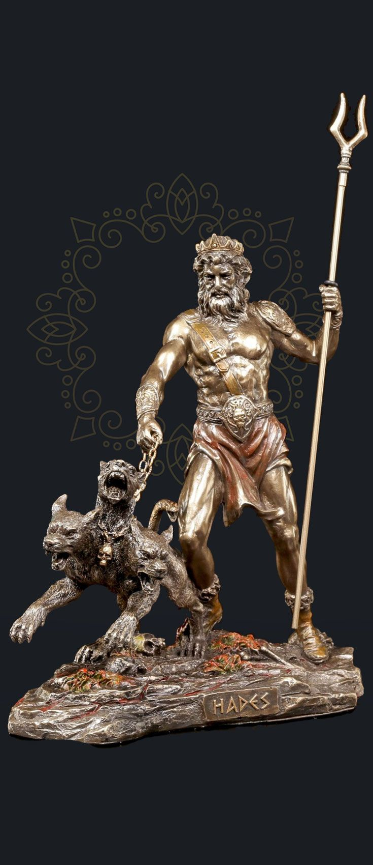 Hades Figur - Herr Der Unterwelt Mit Kerberos (Mit Bildern bei Griechische Götter Figuren