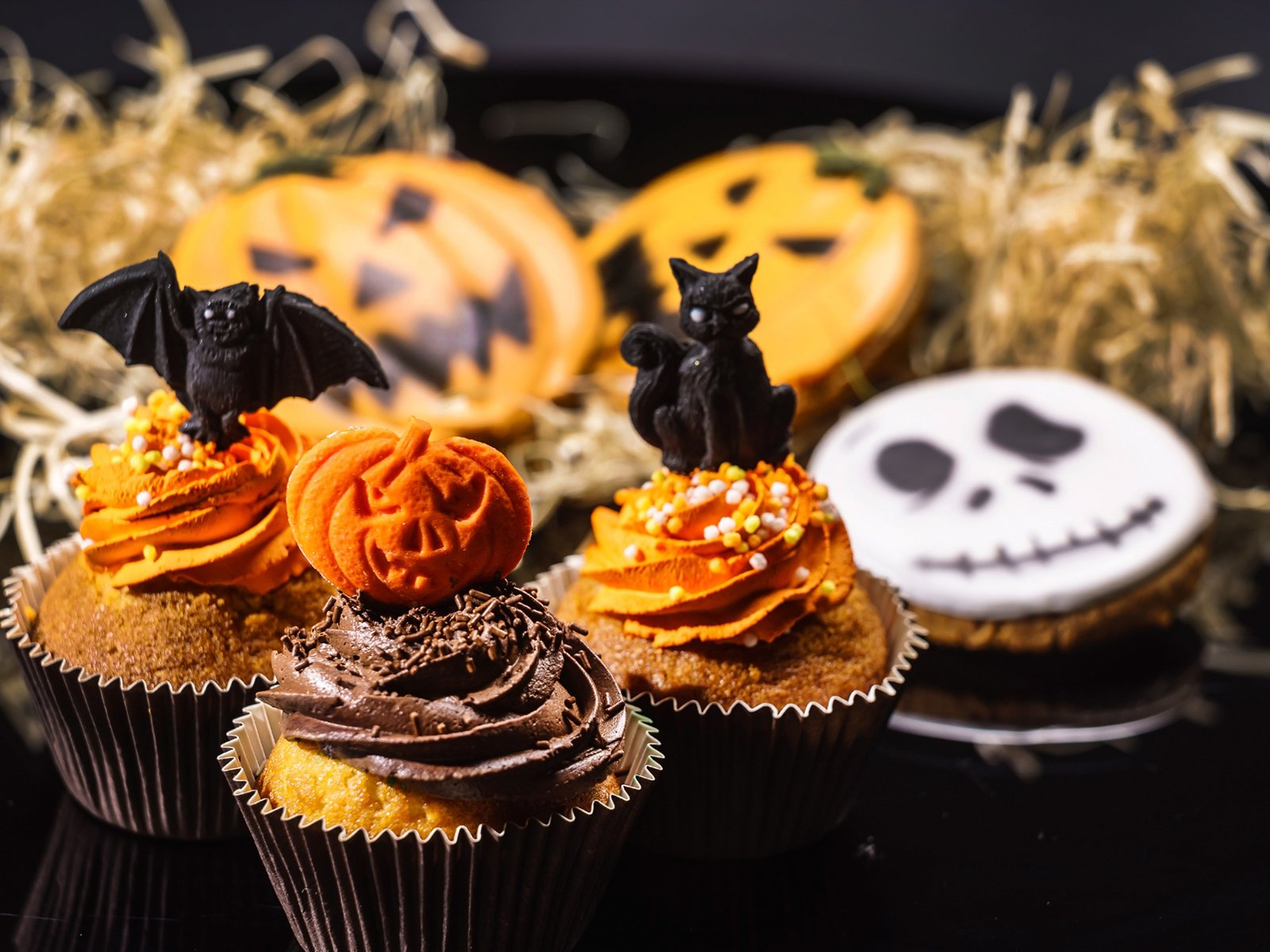 Halloween-Cupcakes ganzes Halloween Muffins Rezepte Mit Bild