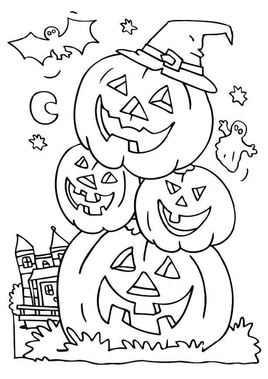 Halloween Malvorlagen Für Kinder, 100 Bilder. Drucken Sie in Ausmalbilder Halloween