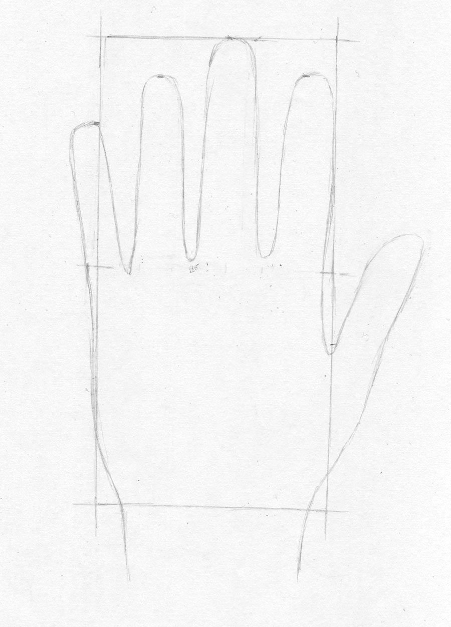 Hand, Hände Und Finger Zeichnen Lernen - Zeichenkurs mit Hände Zeichnen Lernen