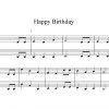 Happy Birthday bestimmt für Happy Birthday Noten Akkordeon