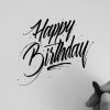 Happy Birthday'' #caligrafía #calligraphy #digital verwandt mit Happy Birthday Schriftzug Zum Ausmalen