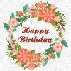 Happy Birthday Floral Vector Free Png Und Cdr, Alles Gute mit Bilder Happy Birthday Kostenlos