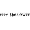 Happy Halloween Schriftzug in Happy Halloween Schriftzug