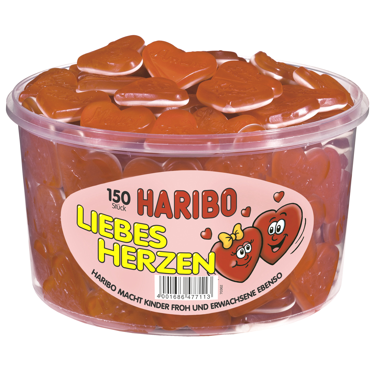 Haribo Liebesherzen 150Er | Online Kaufen Im World Of Sweets ganzes Bilder Liebesherzen