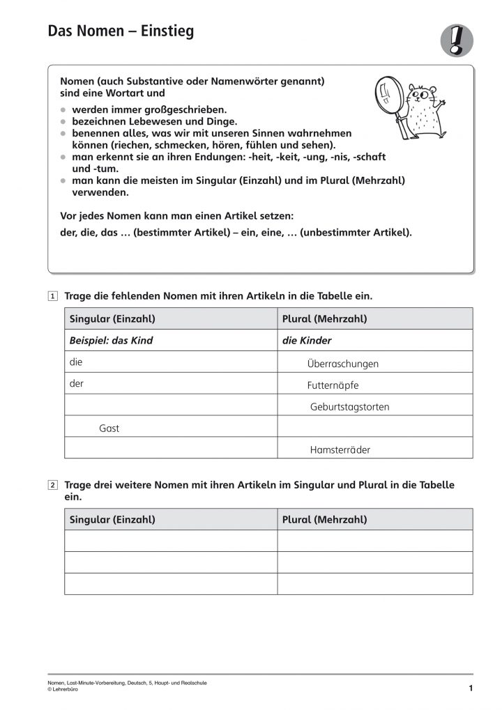 Deutsch 5 Klasse Realschule Übungen - kinderbilder.download