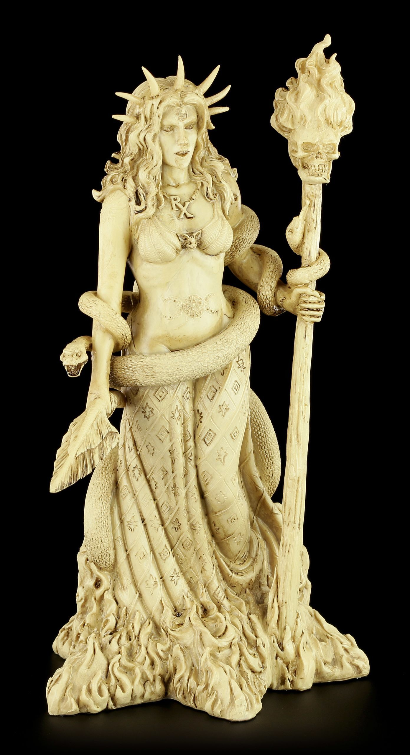 Hekate Figur - Griechische Göttin Der Magie - Weiß bestimmt für Griechische Götter Figuren
