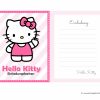 Hello Kitty Geburtstagskarte: Kostenlose Einladungen Zum verwandt mit Hello Kitty Kostenlos