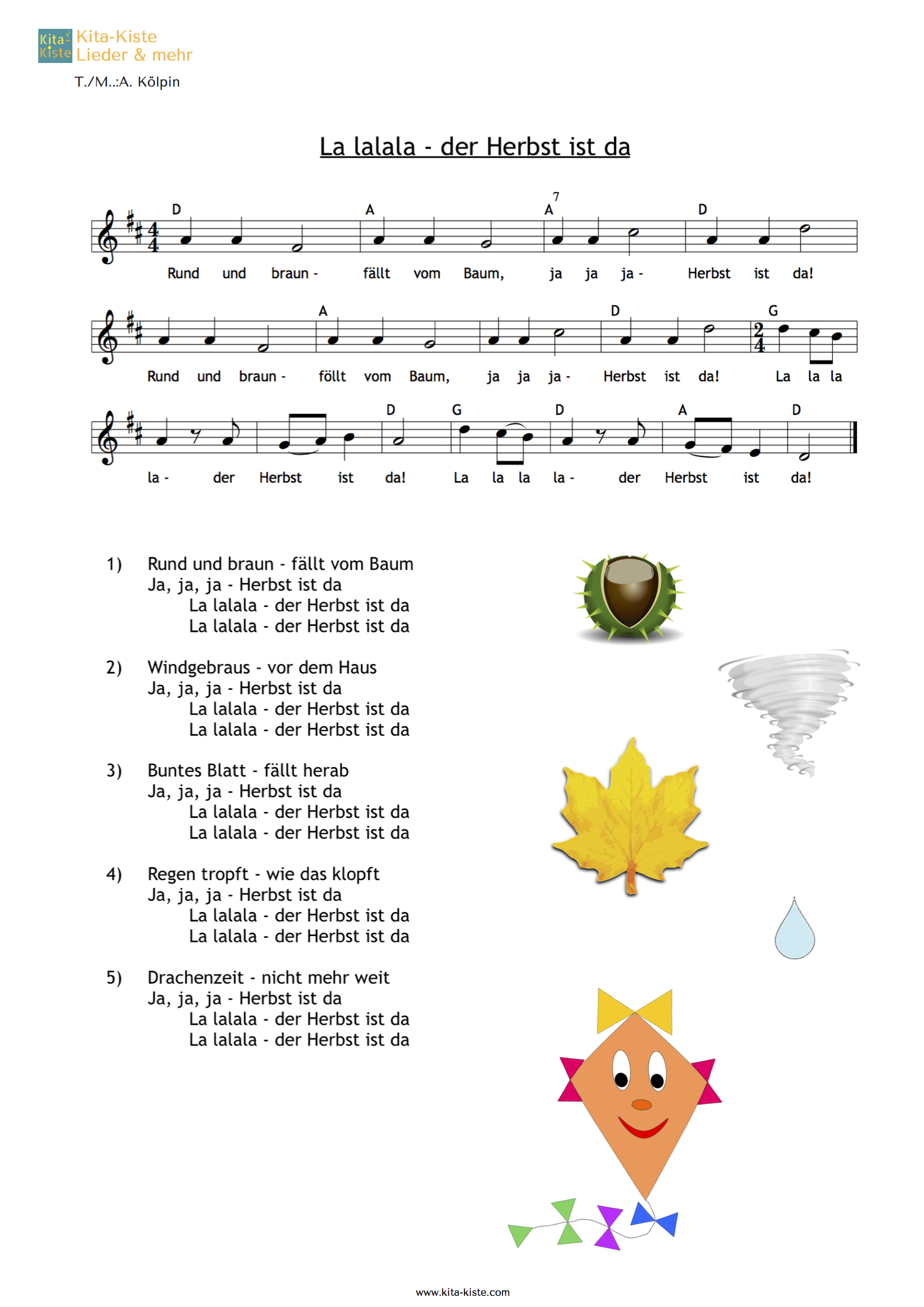 Herbstlied Für #krippe Und #kindergarten - Gibt´s Für Alle bei Herbstlieder Für Krippenkinder