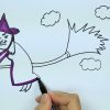 Hexe Malvorlagen ✴ | Wie Zeichne | Malbuch | Farben Für Kinder Lernen |  Zeichnen Und Ausmalen in Hexe Zum Ausmalen