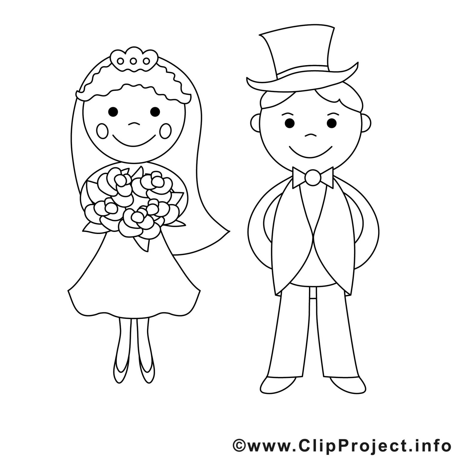 brautpaar ausmalbilder hochzeit