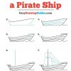 How To Draw A Pirate Ship | Zeichnen Lernen Für Kinder innen Wie Zeichnet Man Ein Schiff