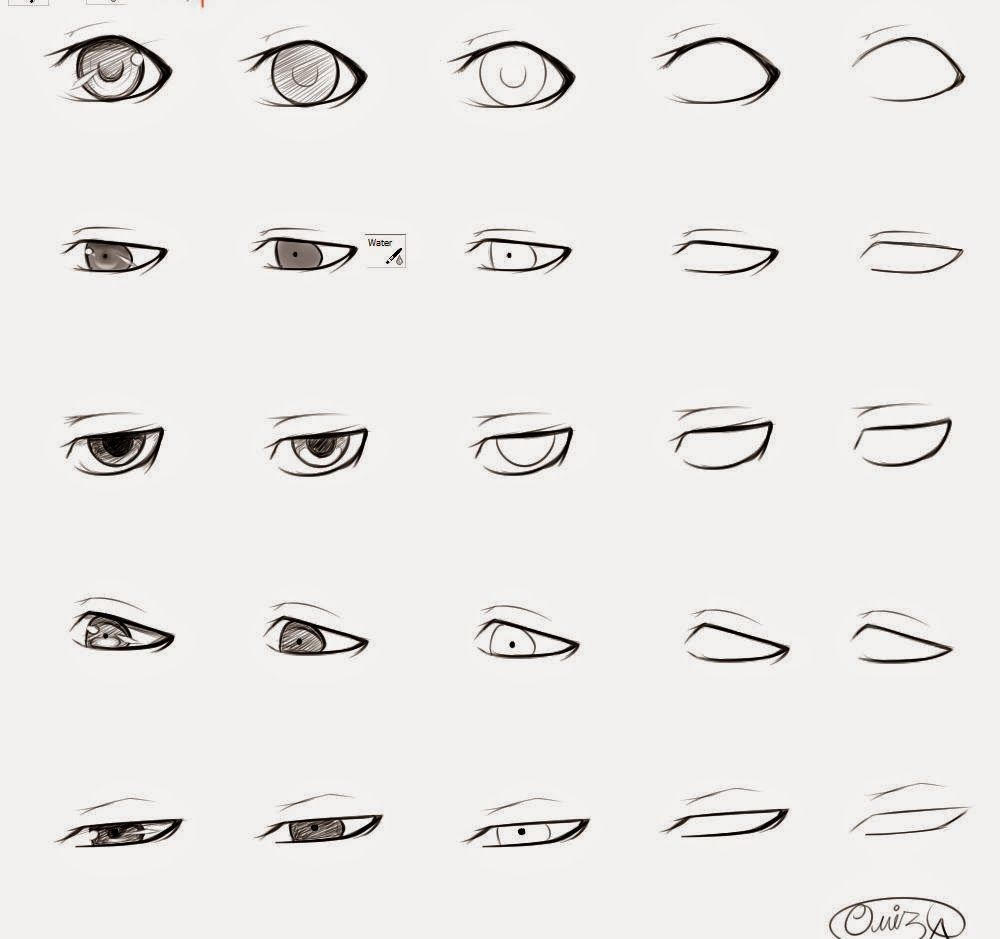 How To Draw Anime Male Eyes Step By Step - Learn To Draw And über How To Draw Cartoon Eyes Step By Step