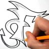 How To Draw Graffiti Letters - F (Mit Bildern) | Graffiti innen Graffiti Buchstabe F