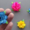 How To Make A Tiny Paper Rose Using Origami Paper 🌸 Diy Paper Flower über Geburtstagsgeschenk Basteln Mit Kindern