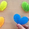How To Make An Easy Paper Heart. Paper Heart Using Origami Paper ❤ Mother's  Day Crafts innen Basteln Mit Papier Für Kleinkinder