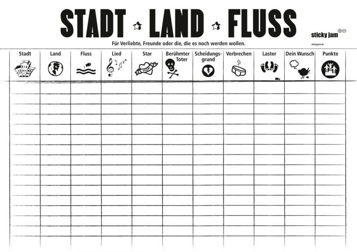 Stadt Land Fluss Spielen Kostenlos - kinderbilder.download