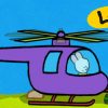 Hubschrauber - Louie, Mal Mir Einen Hubschrauber | Lebendige Bildungs Malen  Für Kinder bestimmt für Hubschrauber Für Kinder