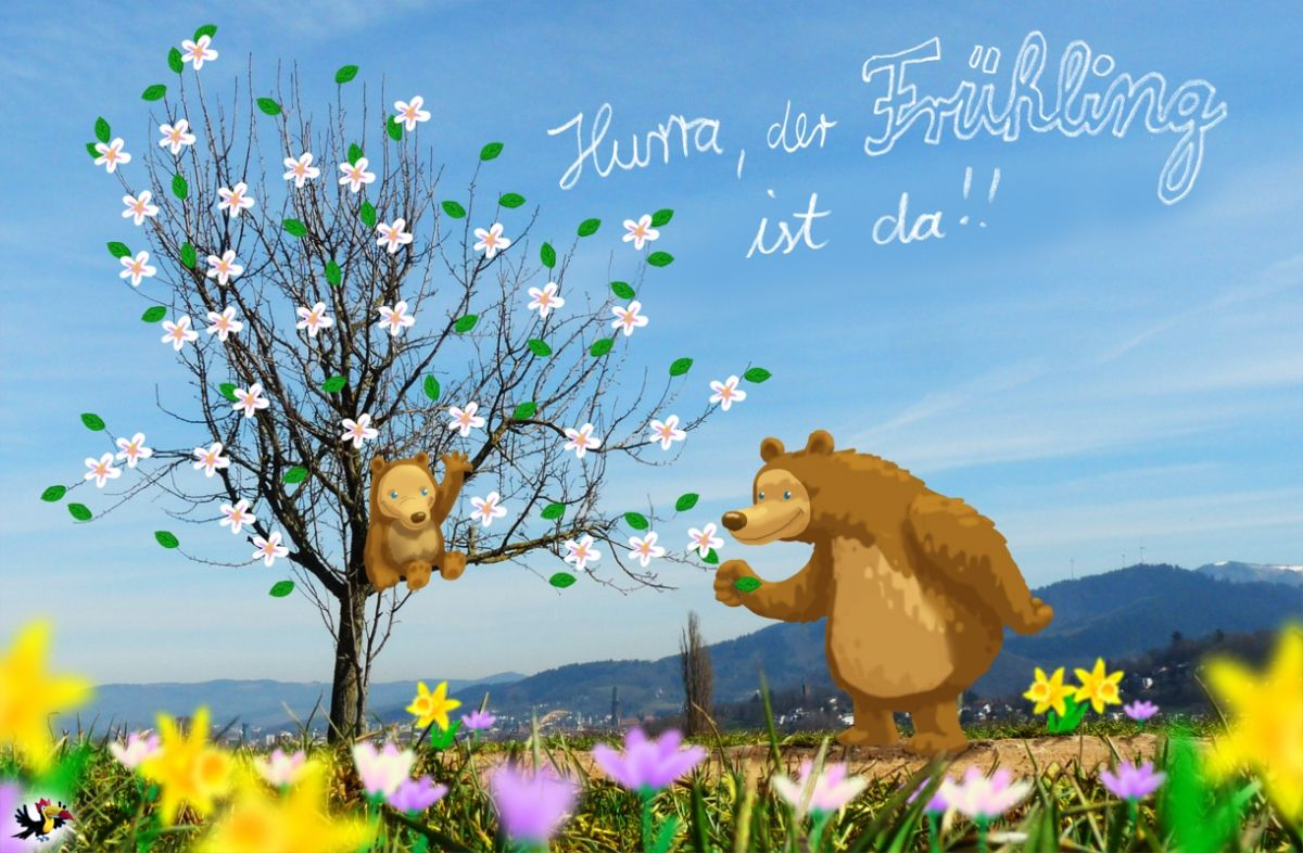Hurra Der Frühling Ist Da! (Mit Bildern) | Frühling Sprüche innen Lustige Frühlingsbilder Kostenlos