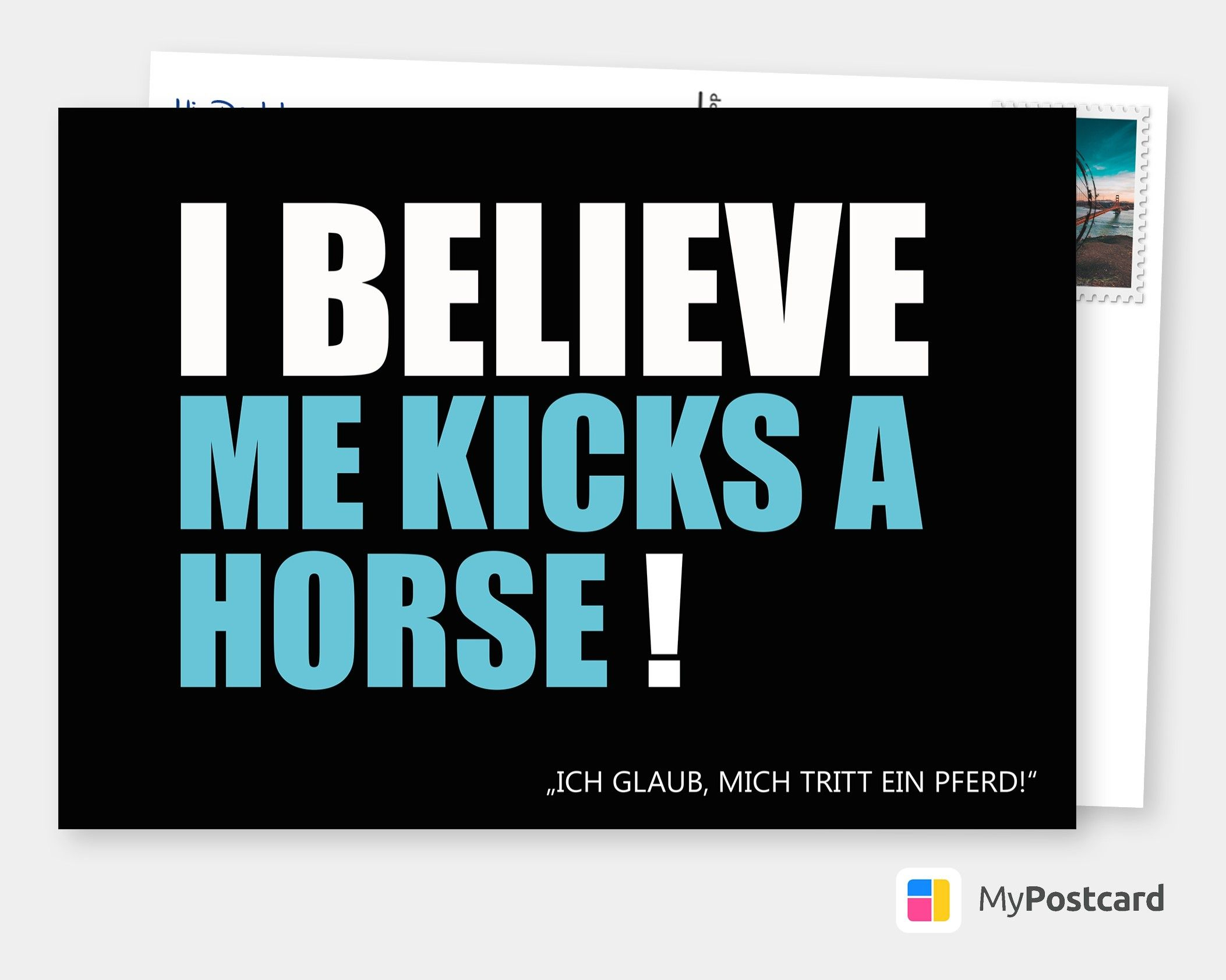 I Believe Me Kicks A Horse | Denglisch für Von Tuten Und Blasen Keine Ahnung Haben Englisch