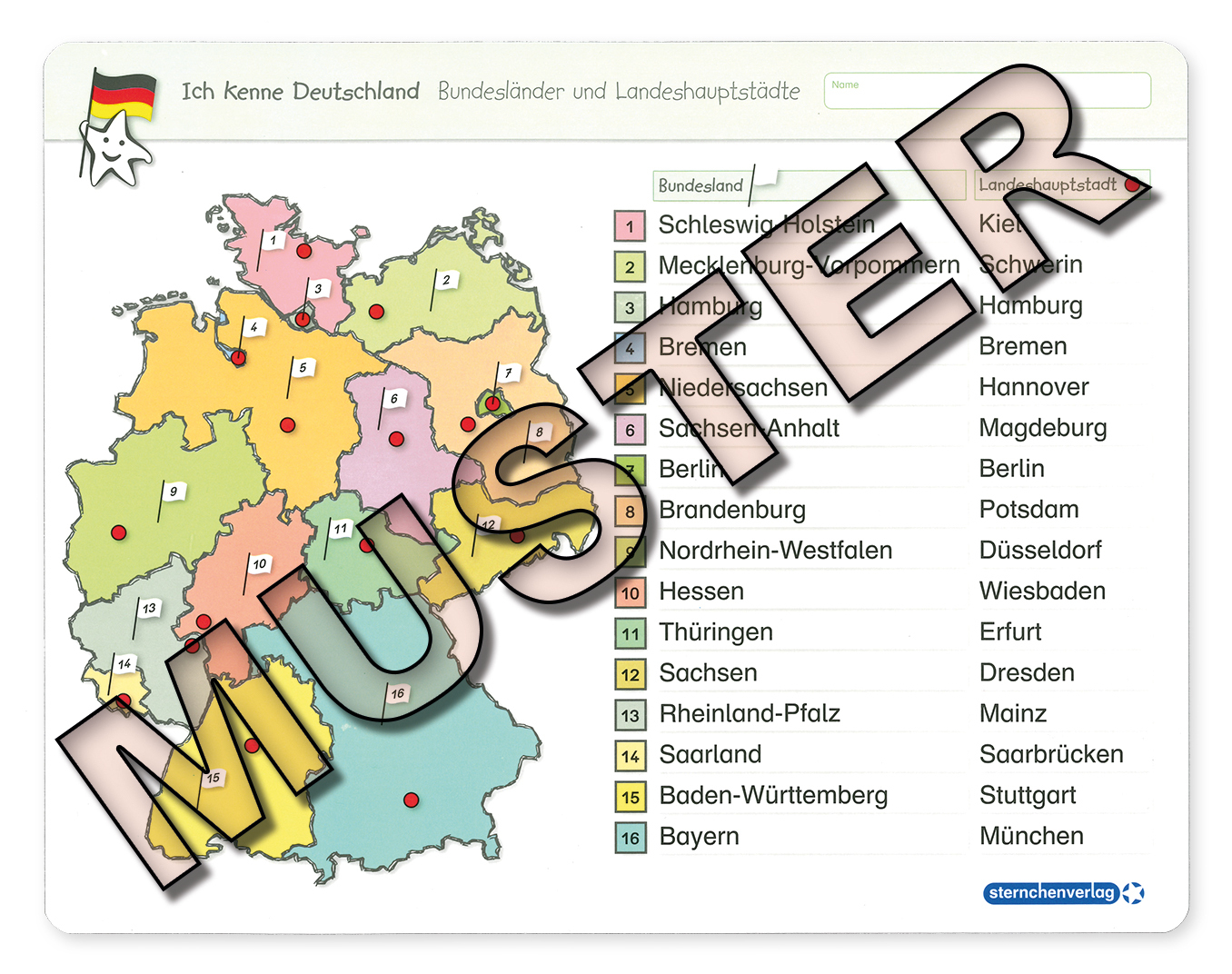 Ich Kenne Deutschland - Bundesländer Und Landeshauptstädte in Bundesländer Und Ihre Landeshauptstädte
