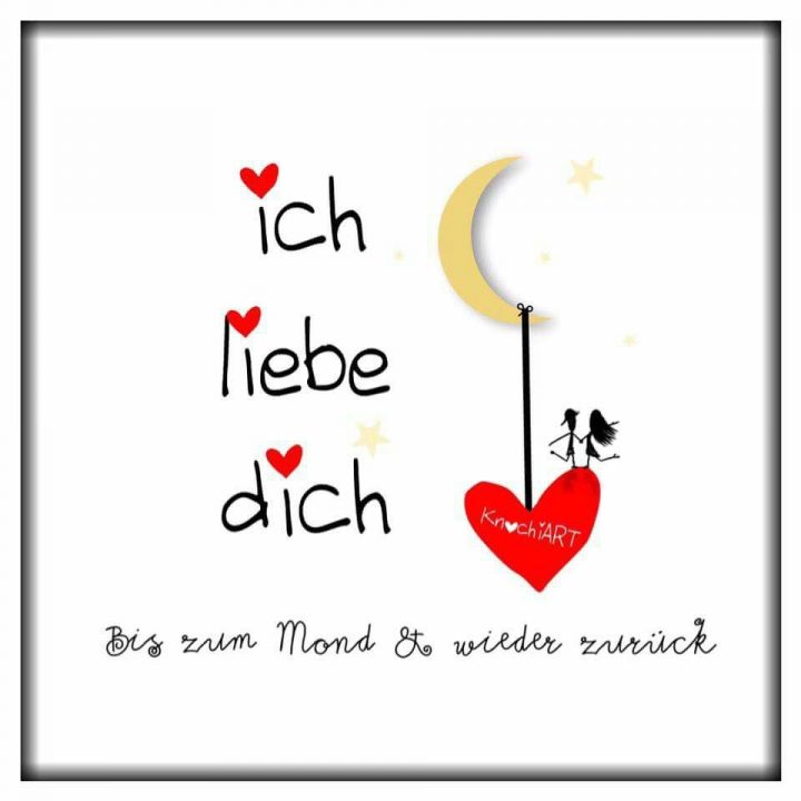 Ich Liebe Dich. .bis Zum Mond Und Wieder Zurück. . (Mit innen Bilder Ich Lieb Dich