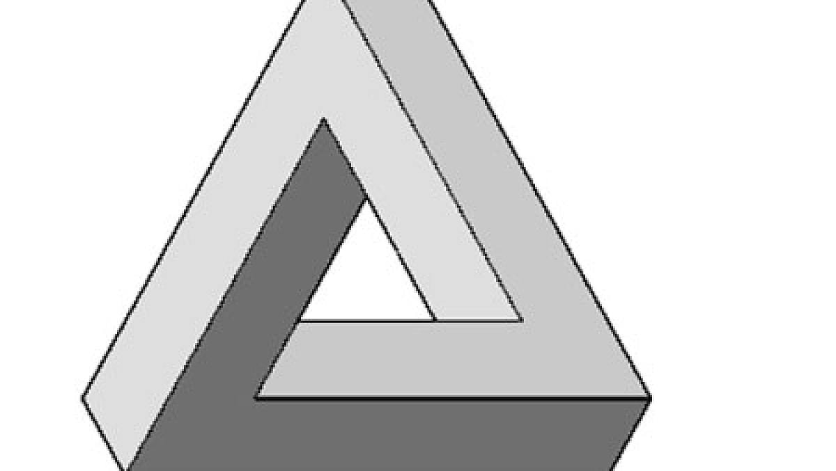 Illusion Der Woche: Knoten Im Hirn: So Zeichnen Sie Das Unmögliche Dreieck für Optische Illusion Dreieck
