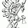Indianer Mit Speer Ausmalbild &amp; Malvorlage (Comics) über Ausmalbild Indianer