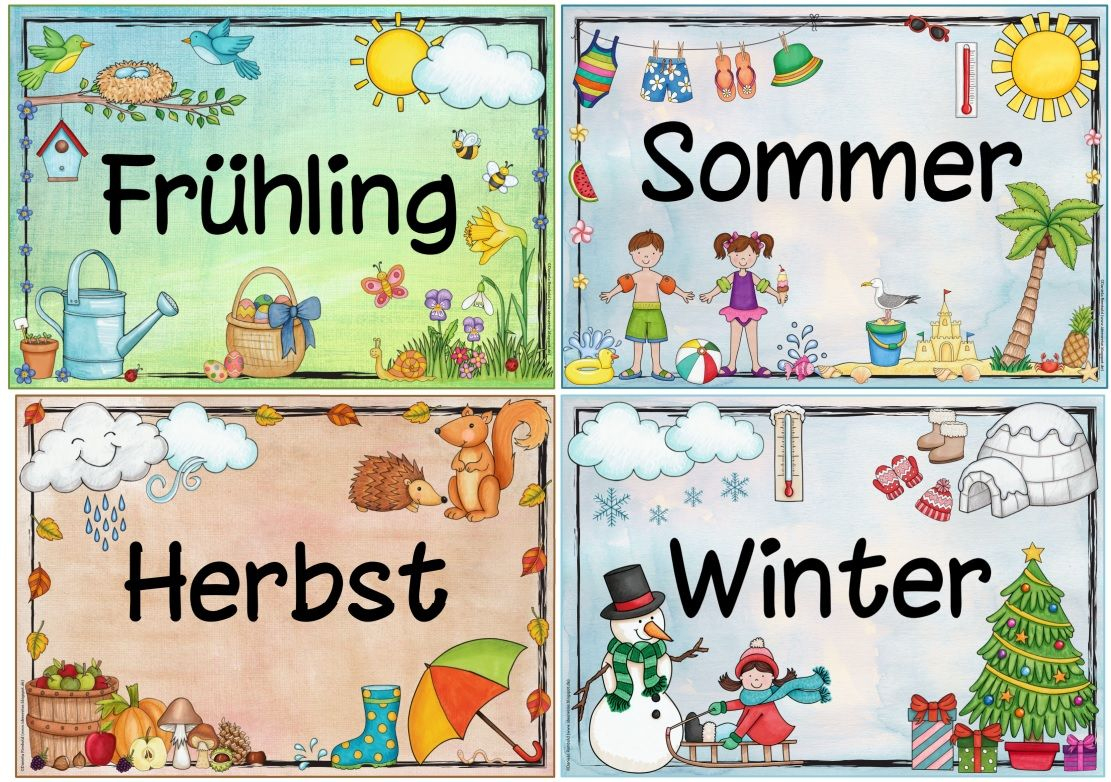 Jahreszeitenplakate (Mit Bildern) | Jahreszeiten verwandt mit Jahreszeiten Bilder Für Kindergarten