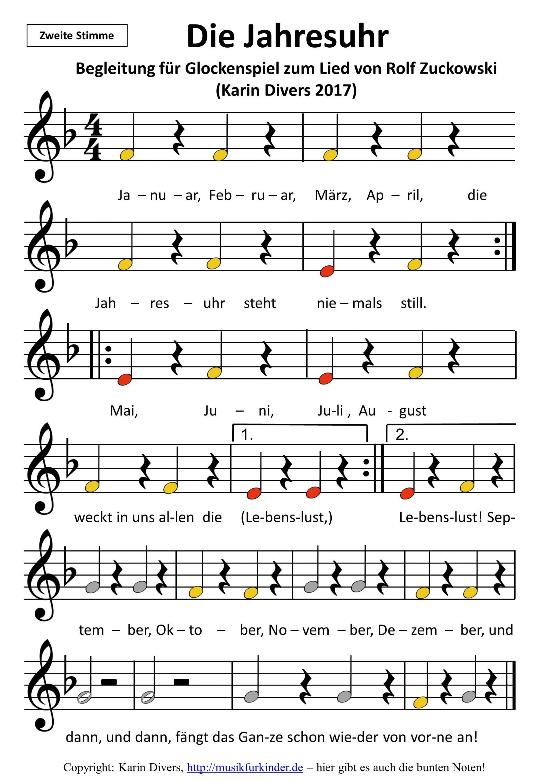 Januar Februar März April Lied | Lied, Kinder Musik, Musik bestimmt für Sommerlieder Kindergarten Mit Noten