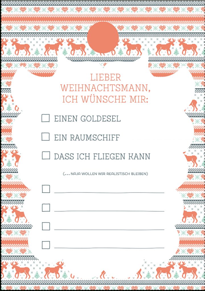 Jetzt Aus 4 Wunschzettel Für Weihnachten Auswählen Und über Lustige Wunschzettel Zu Weihnachten