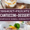 Joghurt Cantuccini Dessert Mit Pfirsichen - Emmikochteinfach in Italienische Nachspeisen Schnell Und Einfach