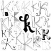 K By Abi Hall | Handlettering, Schriftdesign, Schrift Design in K Schreibschrift
