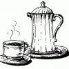 Kaffeetasse Und Kanne Ausmalbild &amp; Malvorlage (Essen Und bestimmt für Malvorlage Kaffeetasse