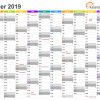Kalender 2019 Zum Ausdrucken - Kostenlos über Kostenlose Kalender Zum Ausdrucken