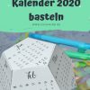 Kalender 2020 Basteln - Kostenlose Vorlage | Kalender Zum innen Kalender Zum Basteln