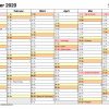 Kalender 2020 Zum Ausdrucken Als Pdf (17 Vorlagen, Kostenlos) ganzes Monatskalender Zum Ausdrucken