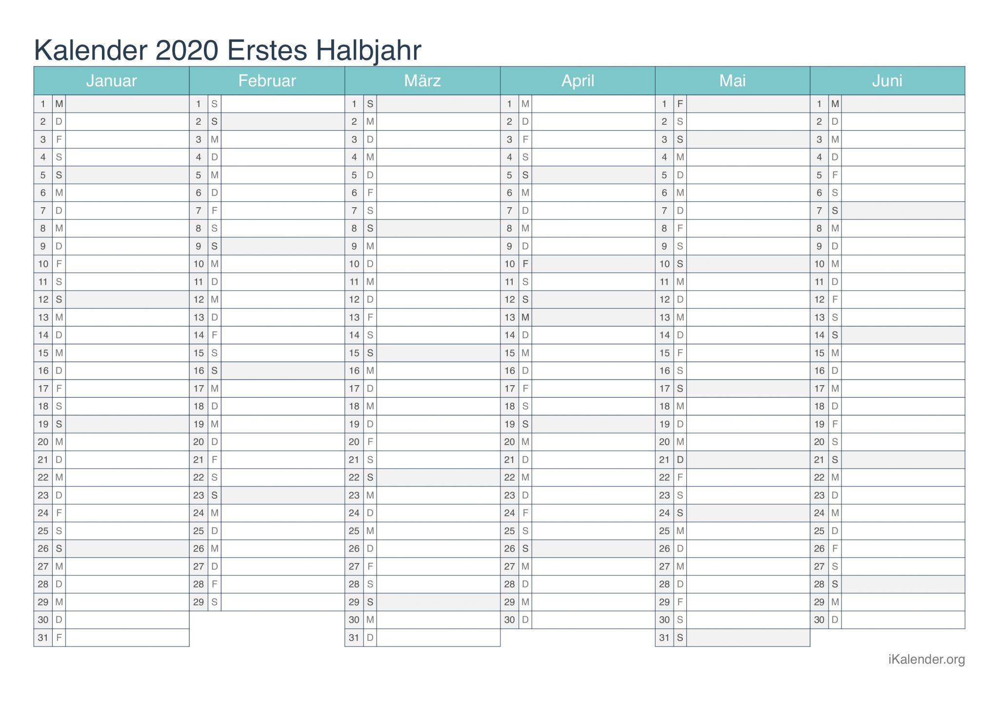 Monatskalender Zum Ausdrucken - kinderbilder.download | kinderbilder