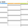 Kalender 2020 Zum Ausdrucken - Kostenlos bei Online Kalender Zum Eintragen