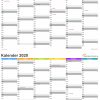 Kalender 2020 Zum Ausdrucken - Kostenlos mit Monatskalender Vorlage