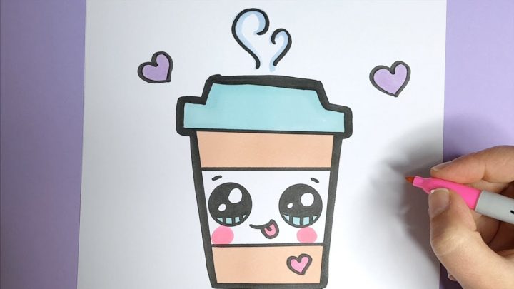 Kawaii Kaffee Getränk Malen- Kawaii Bilder Zum Nachmalen ganzes Leichte Bilder Zum Nachzeichnen