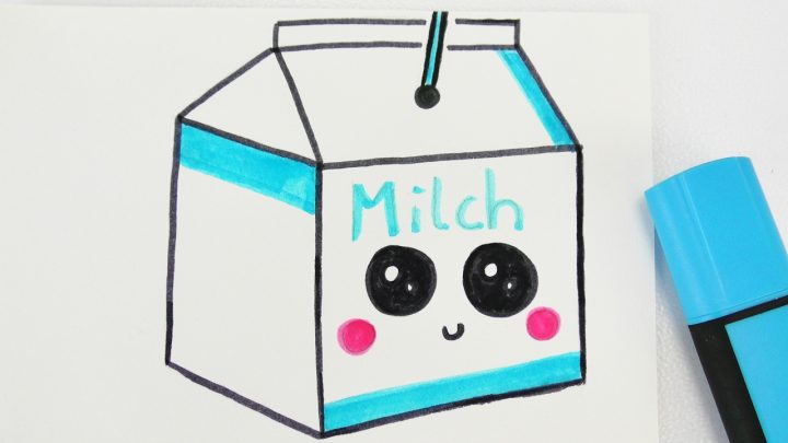 Kawaii Milk Diy | Niedliches Milch Getränk Zeichnen | How To Draw Tutorial verwandt mit Süße Bilder Zum Zeichnen