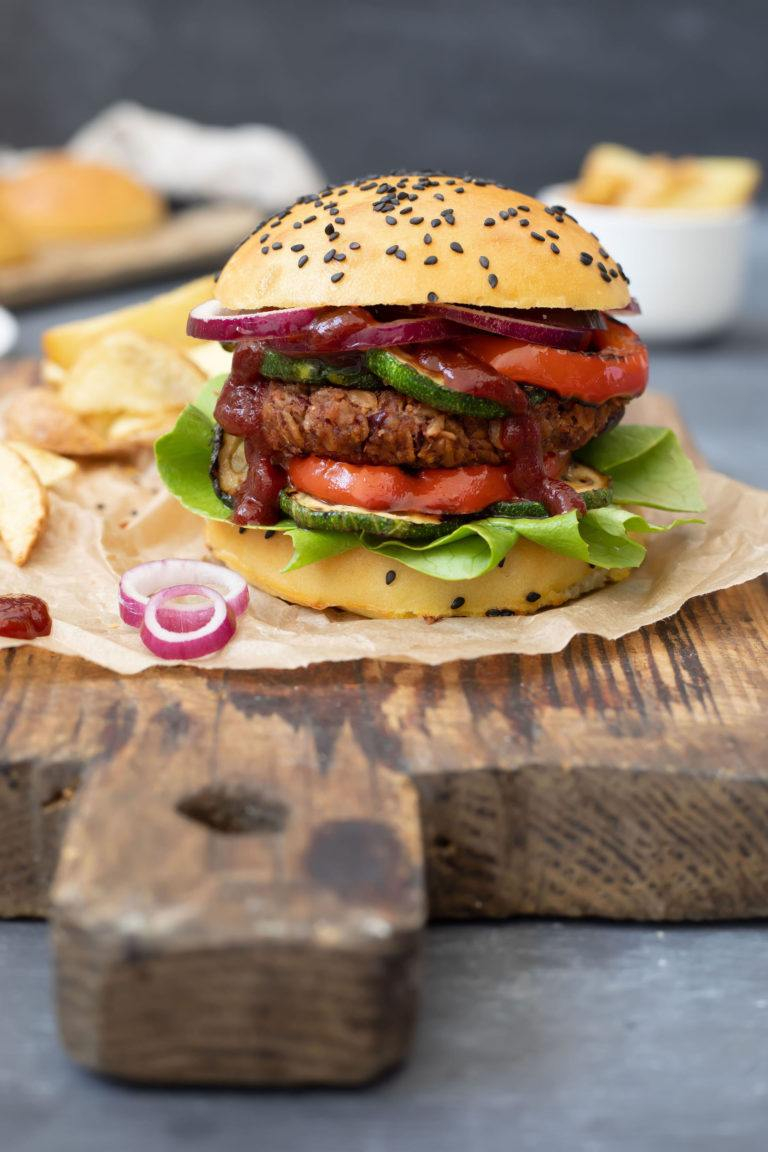 Kidneybohnen Burger für Vegetarische Burger Kidneybohnen Haferflocken