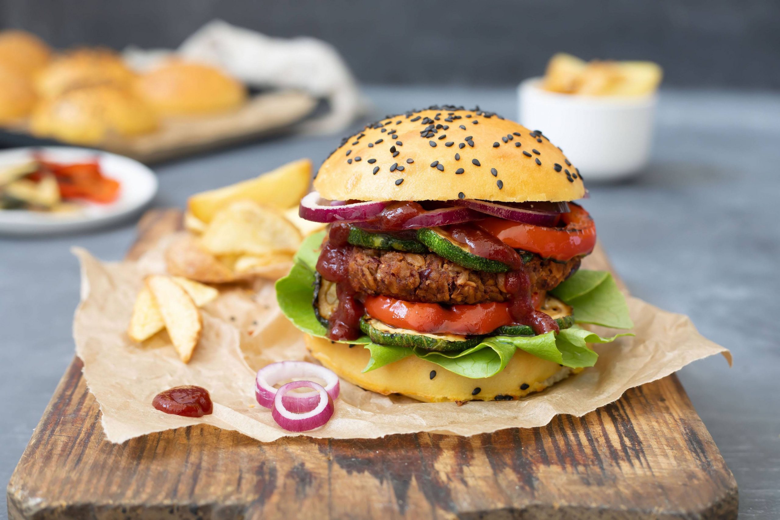 Kidneybohnen Burger - Vegetarischer Burger - Sweets &amp; Lifestyle® innen Vegetarische Burger Kidneybohnen Haferflocken