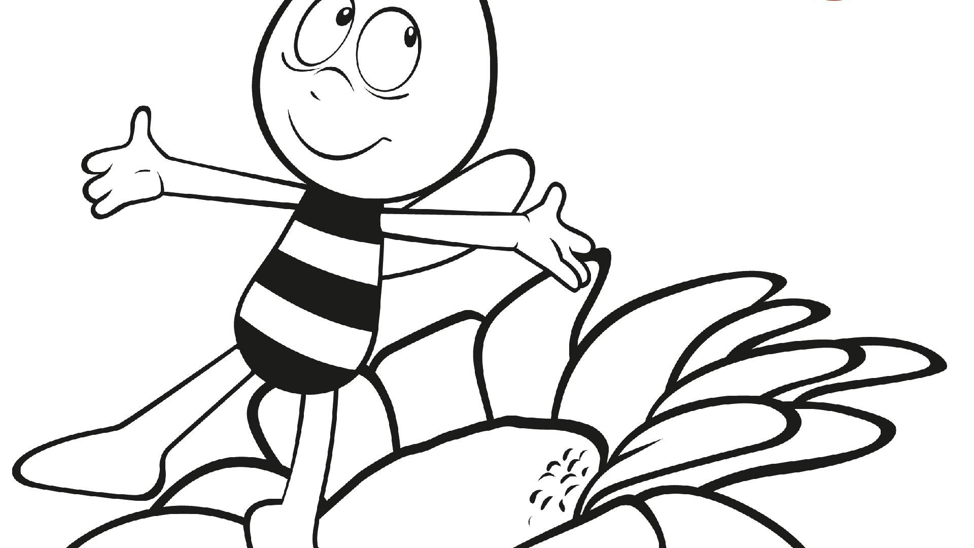 Kika - Ausmalbild Willy für Biene Maja Ausmalbild
