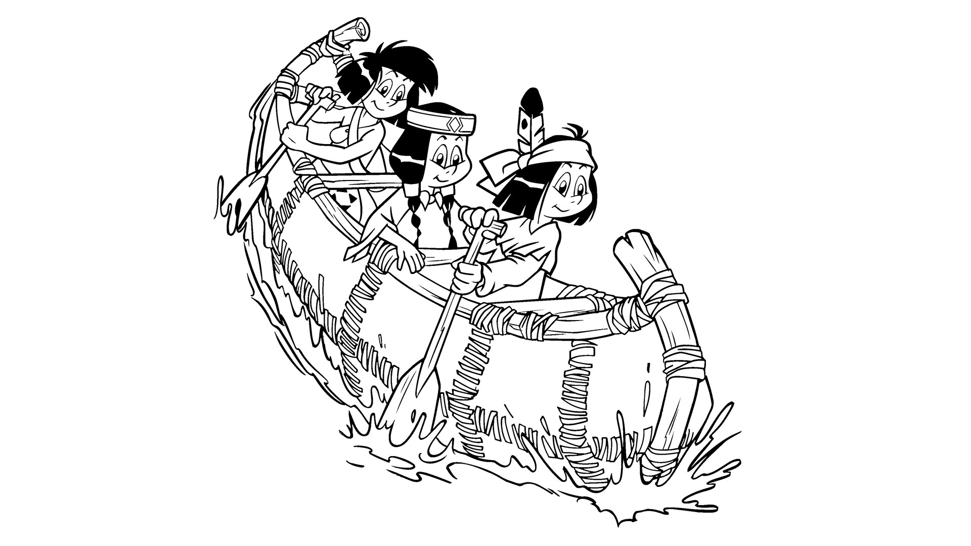 Kika - Indianerkinder Im Boot verwandt mit Bilder Zum Ausmalen Yakari