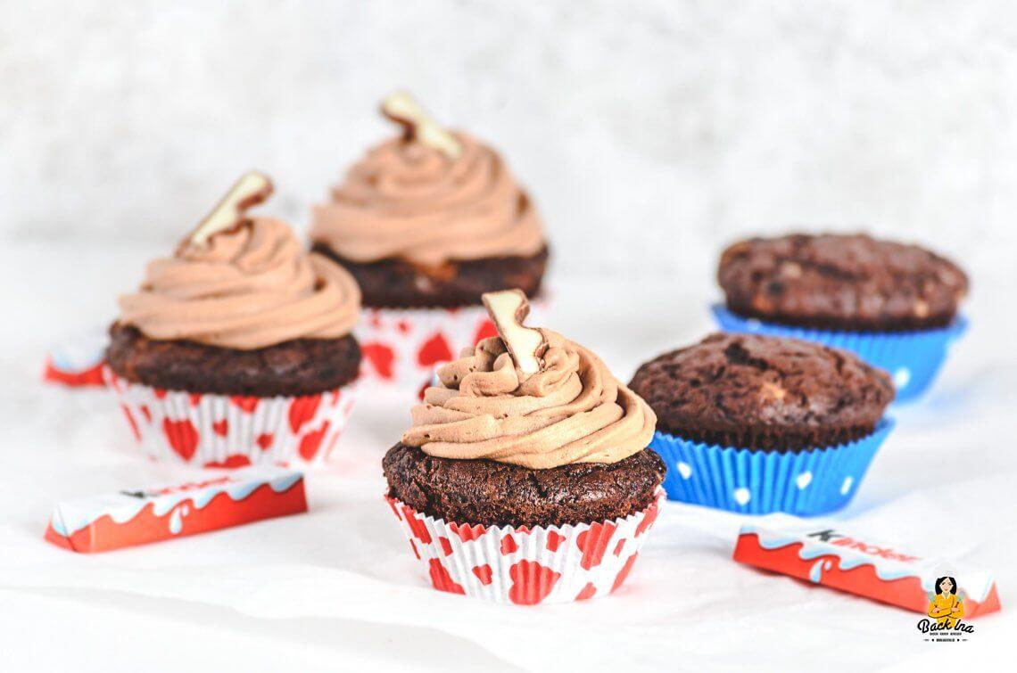Kinder Schokolade Muffins &amp; Cupcakes für Kinderschokoladen Muffins Rezept