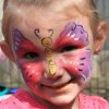 Kinderevents Berlin Kinderschminken „Zauberhafter Schmetterling“ über Kinderschminken Schmetterling Einfach